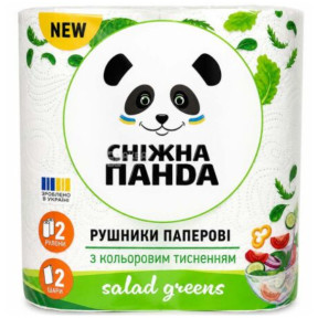 Рушники паперові «Сніжна Панда», 2 рулони